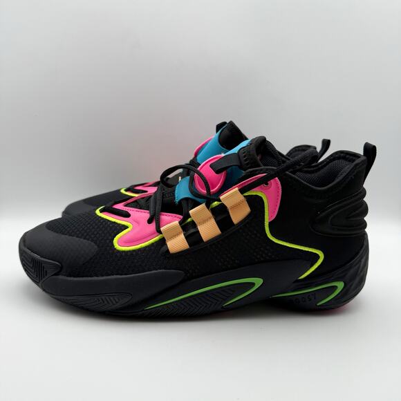 Adidas BYW Select Basketball Shoes Mens 10 Womens 11 Black Orange Athletic NIB - Picture 7 of 13
